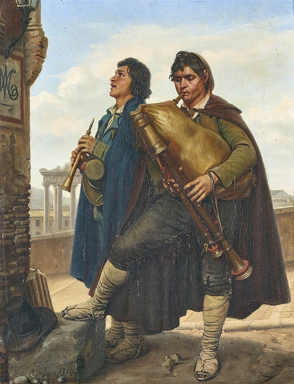 I pifferari davanti alla Madonna (Roma, 1829)